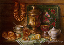 Натюрморт с самоваром